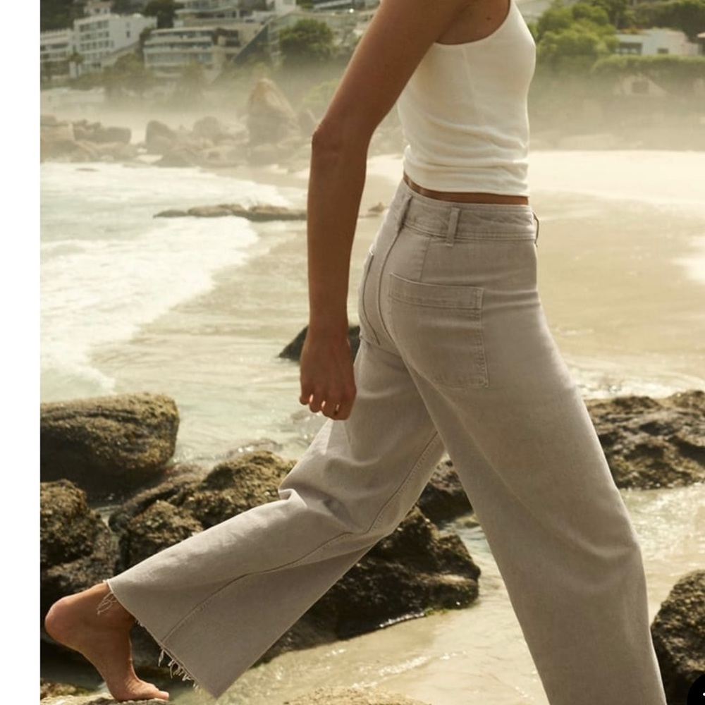 Zara marine straight jean